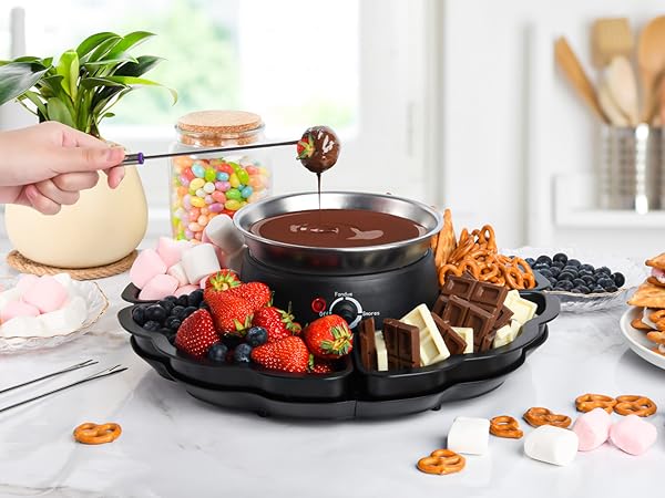Electric Fondue Pot Set