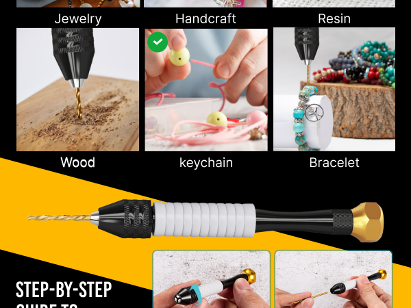 Amazon.com: CRAFT911 Pin Vise Hand Drill Manual - Jewelry w