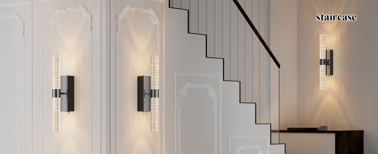 Battery operated wall sconce