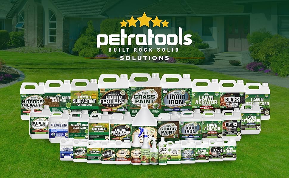 PetraTools Black Mulch Dye, 3,600 Sq Ft Coverage Mulch