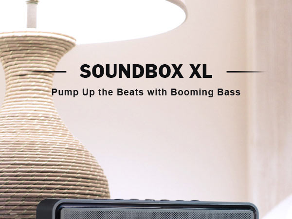 DOSS SoundBox XL Bluetoothスピーカー 32W大音量 Doss SoundBox XL Wireless Speakers for Home- Black