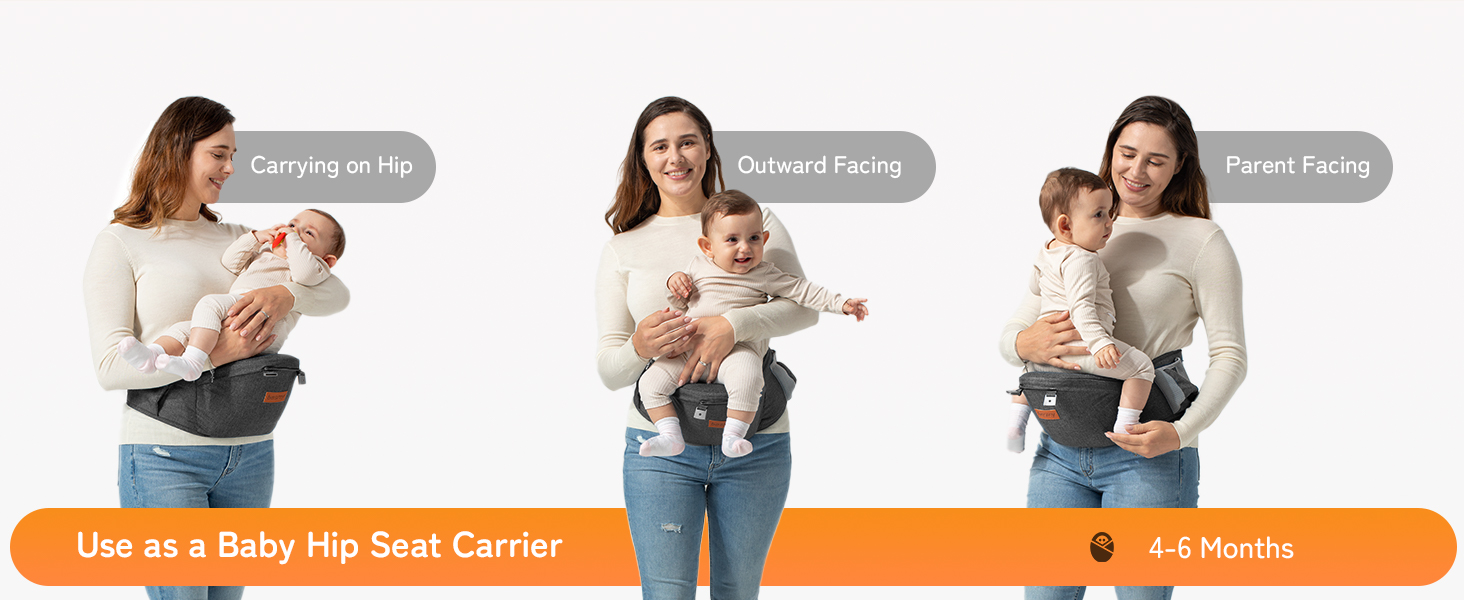 besrey Baby Carrier Hip Seat for Dad, Baby Carrier Newborn