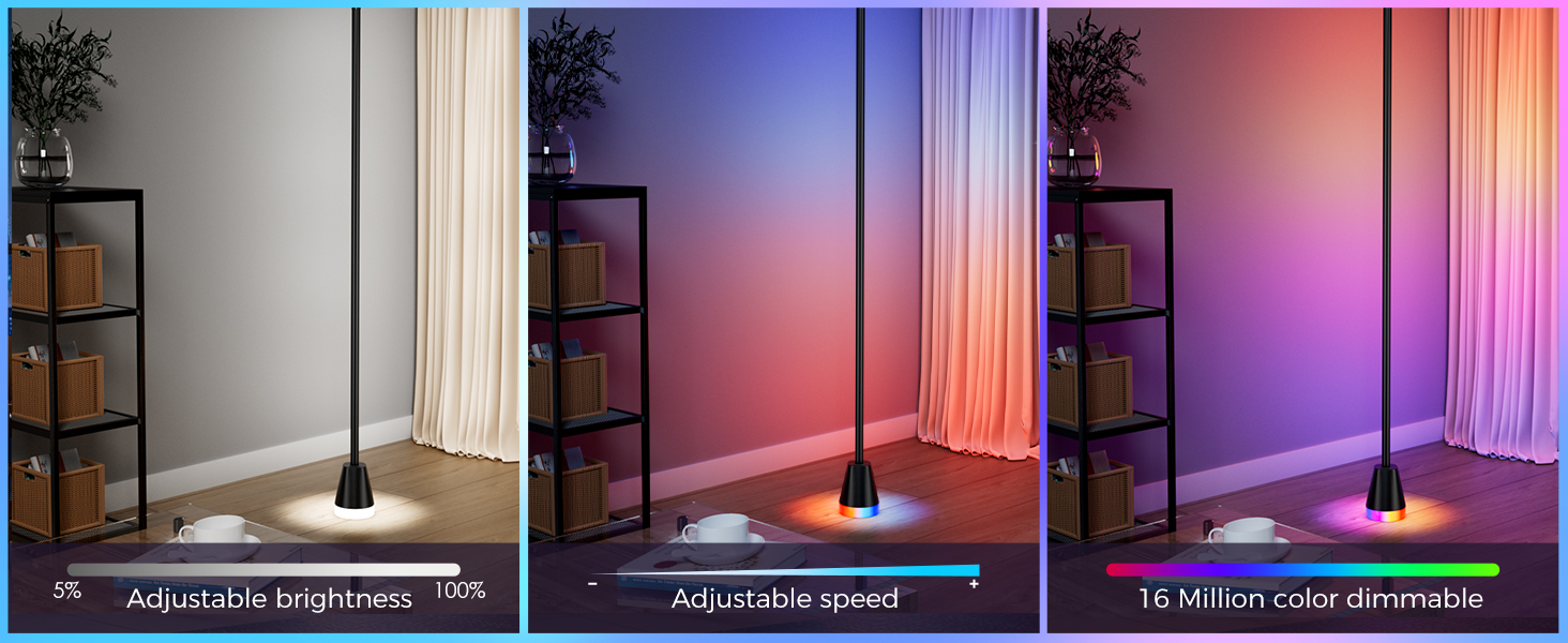 led corner floor lamp