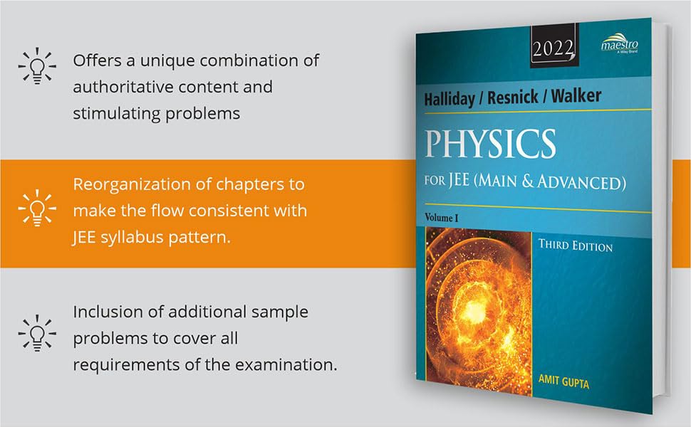 Buy Wiley's Halliday / Resnick / Walker Physics for JEE (Main