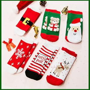 Baby Girls Boys Thermal Cotton Warm Socks Kids Boys Girls Christmas Cute Animal Fuzzy Slipper Socks
