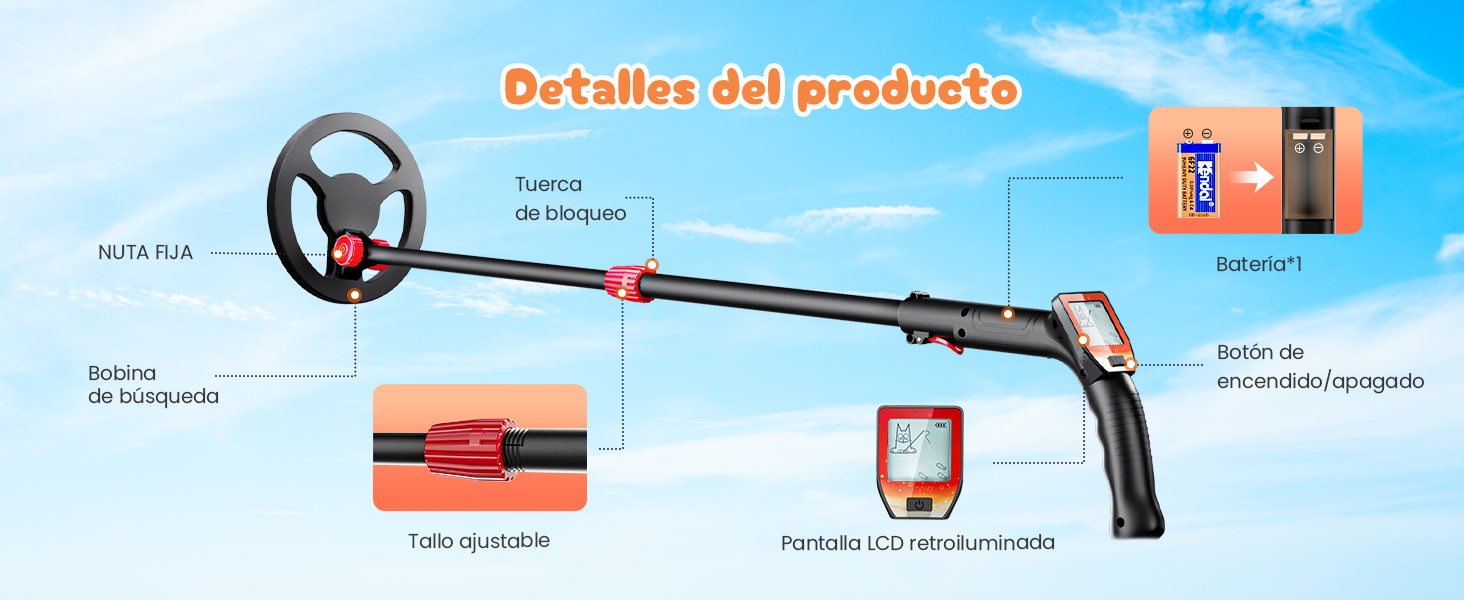 detector de metales niños