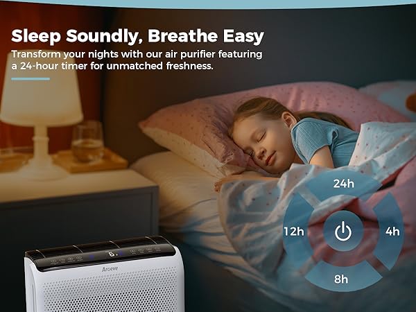 air purifier with 24h timer