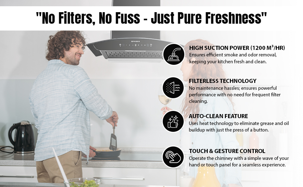 SPN-JGSP Miami 60cm 1200 m3/hr Filterless Autoclean Chimney