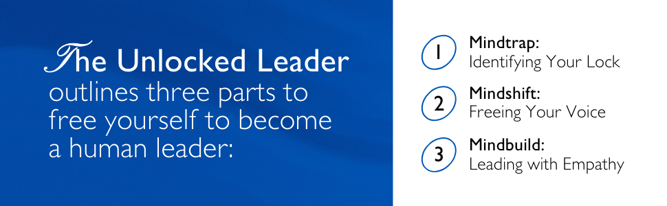 The Unlocked Leader outlines three parts to free yourself to become a human leader