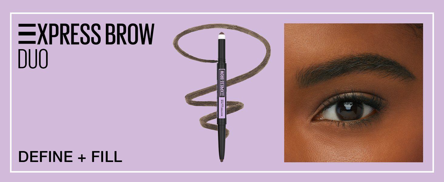 Amazon.com : Maybelline Express Brow 2-In-1 Pencil and Powder Eyebrow ...