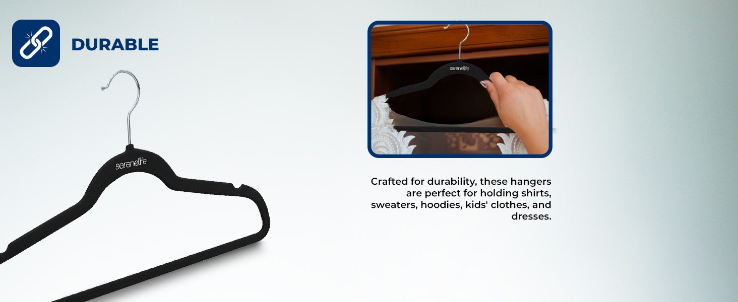 10 Pack Velvet Hangers - Non-Slip with 360° Swivel Hook Ultra-Thin, Lightweight Velvet Hangers