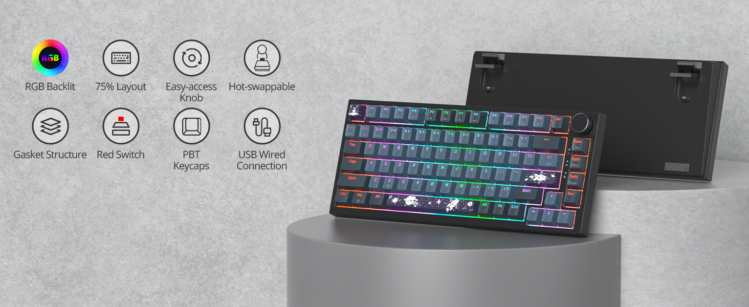 gaming keyboard 75 percent