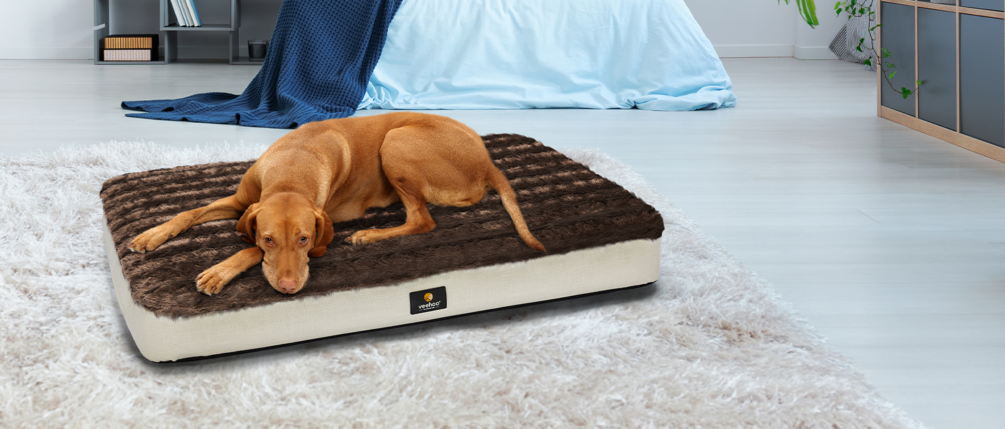 Veehoo Inflatable Dog Bed for Large Dogs, Washable Dog Bed