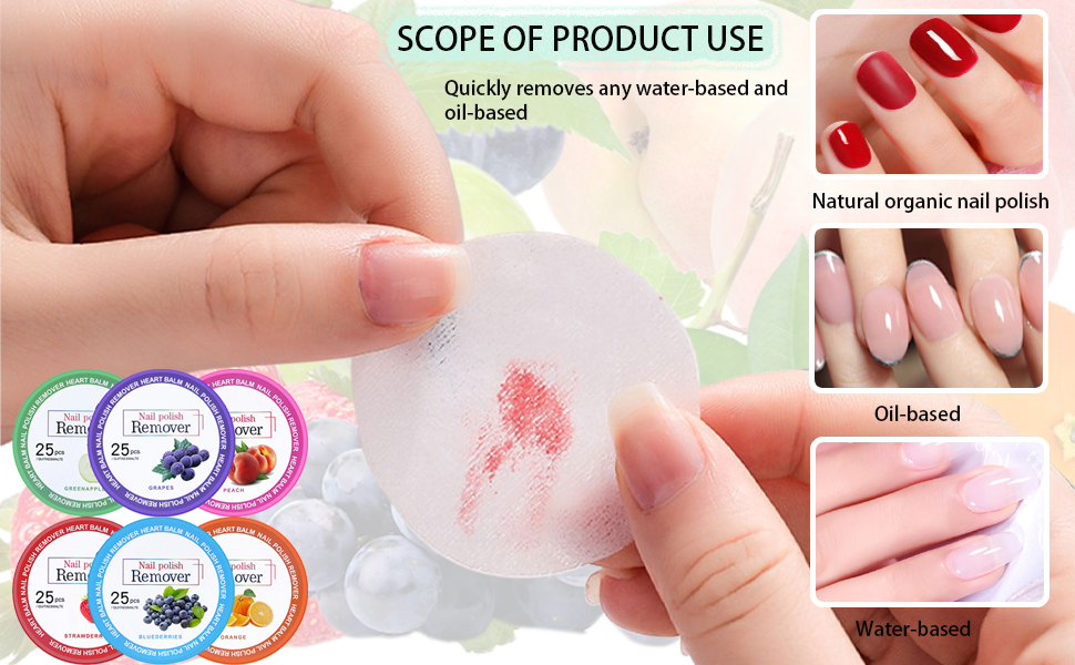 50PCS Nail Polish Remover Pads, Gel Nail Wipes Nail Paint Remover Nail Varnish Remover Pads Easy