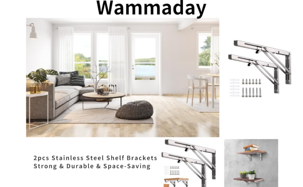 folding shelf brackets