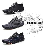 Whatseaso Mens Womens Water Shoes Quick Dry Barefoot Shoes for Diving Swim Surf Aqua Walking Beac...