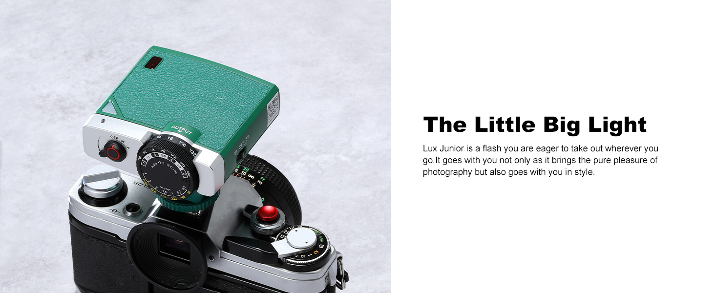Godox Lux Junior Retro Camera Flash Speedlite 6000K±200K GN12 Auto & Manual Modes 1