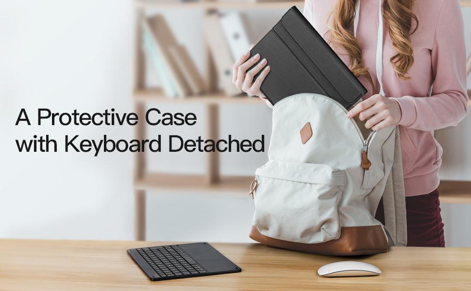 Inateck Keyboard Case Compatible with iPad 2021(9th Gen)/iPad 2020(8th Gen)/iPad 2019 (7th Gen