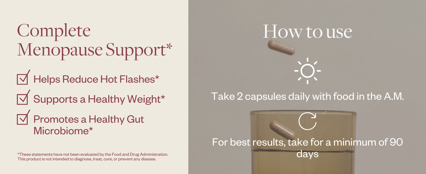 Menofit by menolabs hot flashes healthy weight gut microbiome how to use