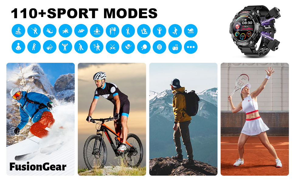 More than 100 Sports Modes for Better Workouts