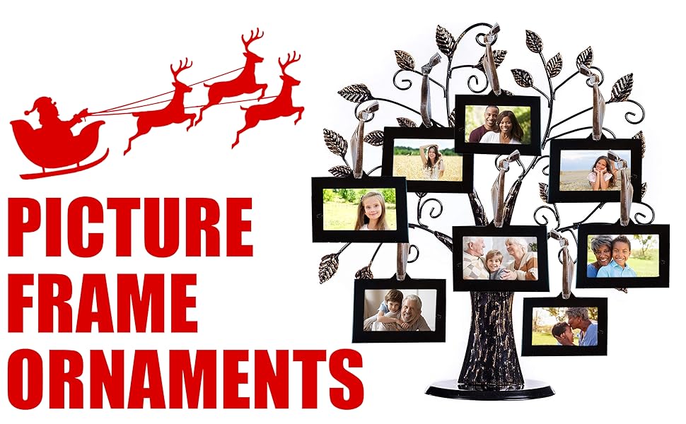 Klikel Family Tree Photo Frame Ornaments 8 Horizontal