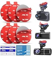 Double Sided Adhesive for Dash Cam: 6Pcs 56mm Heat Resistant Sticky Pad Tape for Dashcam Mount - ...