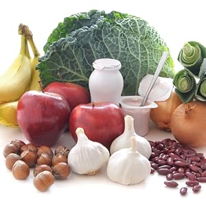 Photo of healthy vegetables Banana APple Garlic Onion Red Beans Cabbage