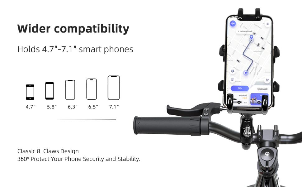 ZIDIYORUO Motorcycle Phone Mount with Vibration Dampener