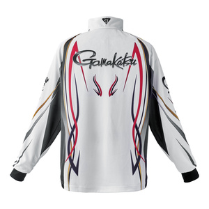 Amazon | がまかつ(Gamakatsu) 2WAYプリントジップシャツ (長袖