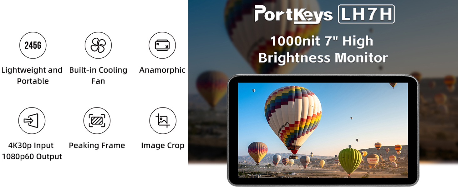 Portkeys LH7H 7 Inch Camera Monitor