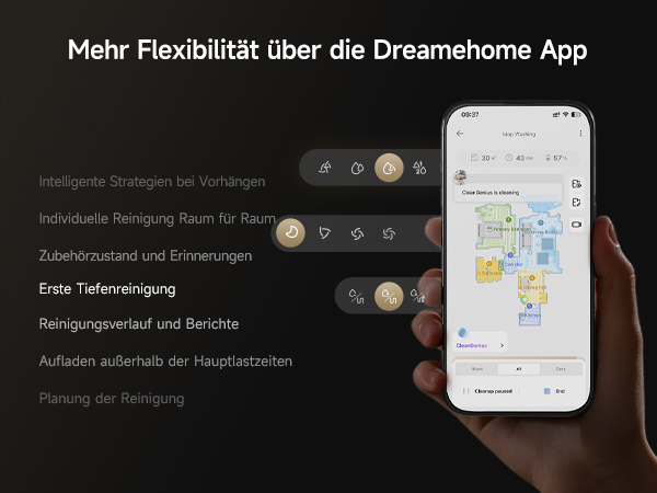 Mehr Flexibilität über die Dreamehome App