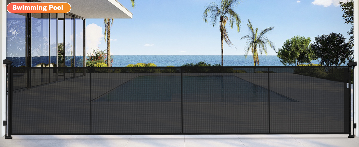 Retractable Baby Gates Dog Gate 200" Extra Wide