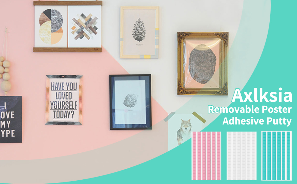 Axlksia 288 Pcs Adhesive Poster Sticky Tack Putty, Poster