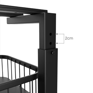 adjustable, under sink organizer, 7 heights