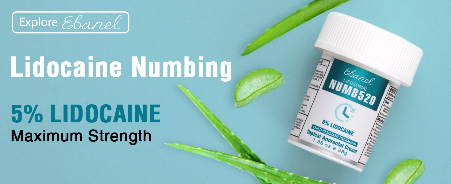 Numb520 cream with Maximum Strength 5% Lidocaine