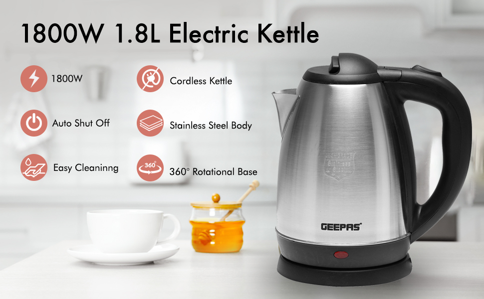 Stainless Steel Electric Kettle 1.8 L