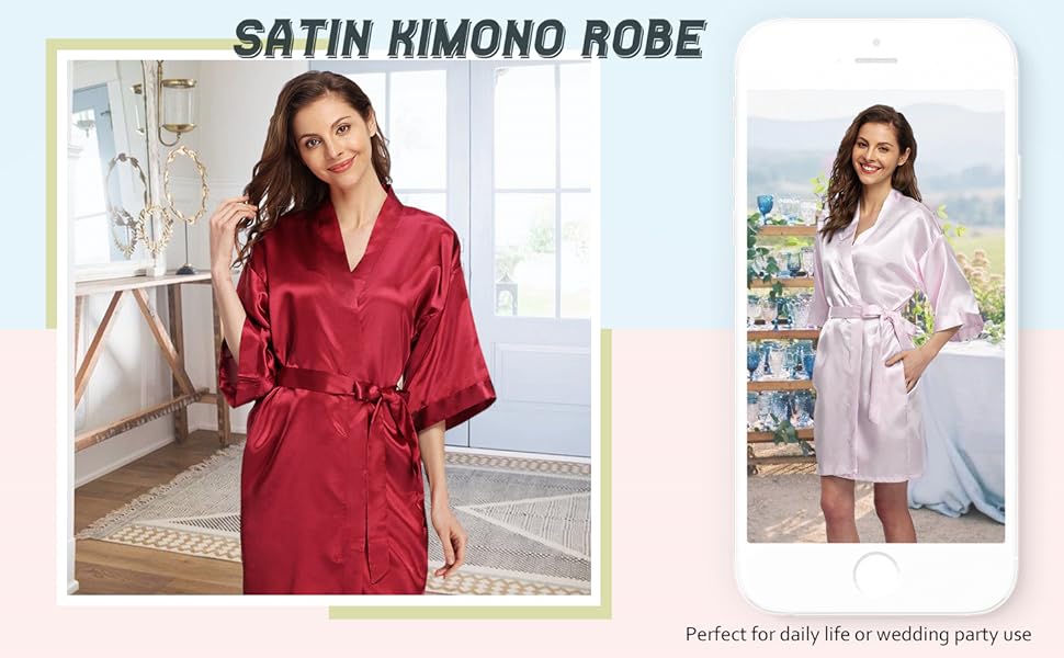 satin robes