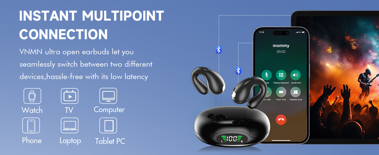 clip on earphones