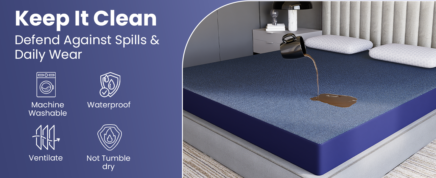 keep it clean defend againts spills & daily wear