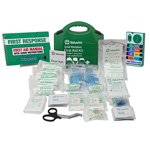 First aid talking guide kit