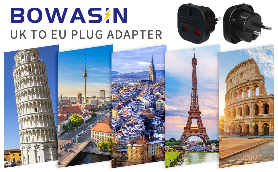 3 pin to 2 pin adapter plug uk