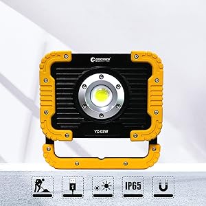Amazon.co.jp: グッド・グッズ 20W LED 充電式 投光器 作業灯