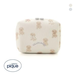 Amazon | ジェラートピケ トイプードル柄スクエアポーチ