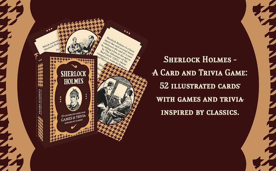 Sherlock Holmes: 52 illustrated cards with games and trivia