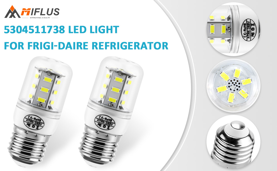 MIFLUS Led Refrigerator Light Bulb KEI D34L Refrigerator