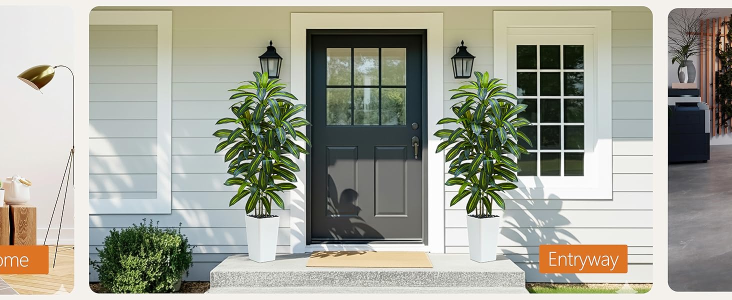 artificial tree fake plant indoor outdoor decor faux floor plant realistic greenery home office