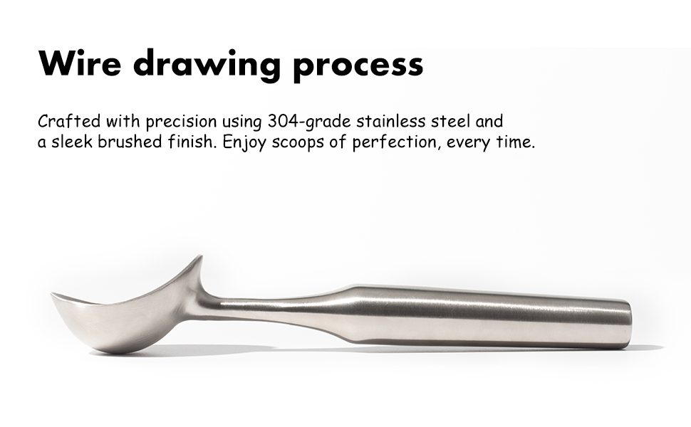 stainless steel ice cream scoop