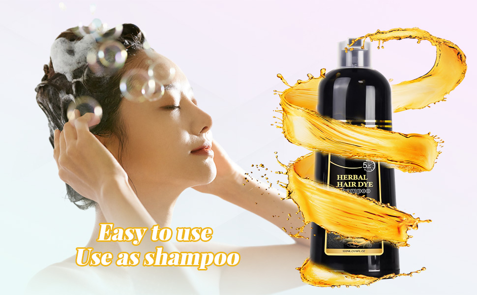 black hair dye shampoo