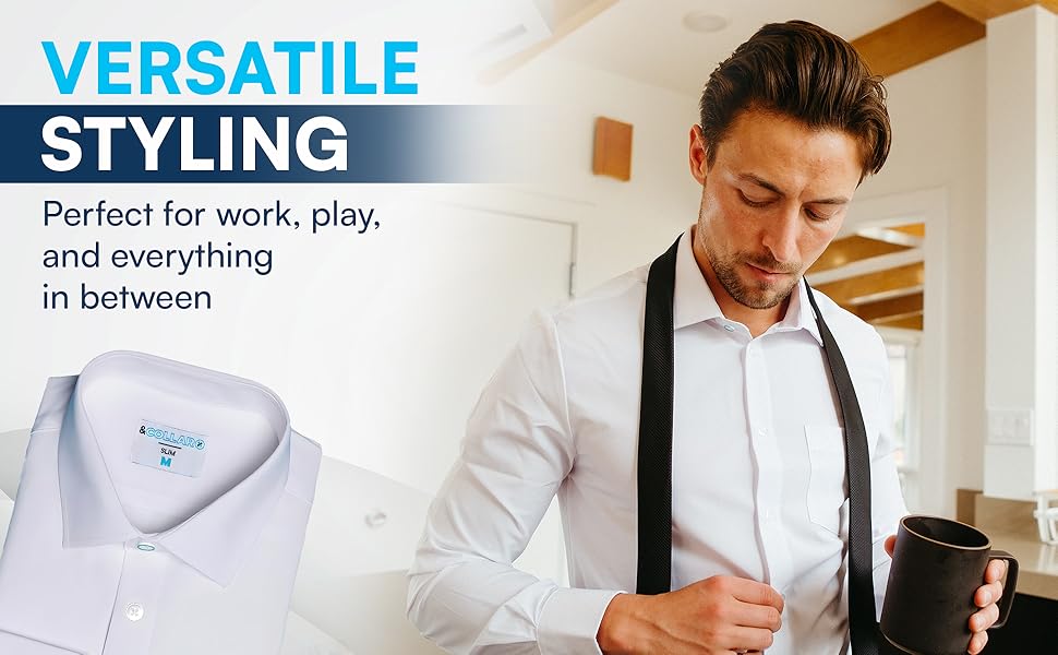 and collar mens dress shirts