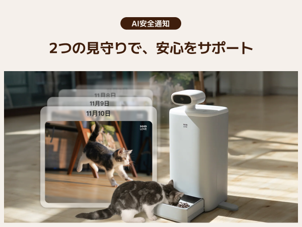Amazon | HHOLOVE O SITTER 猫用スマート見守りロボット 自動